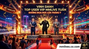 Bảng xếp hạng vinh danh Top User VIP MMLive tuần, gồm Top 3 đại gia dẫn đầu đường đua cống hiến tháng 7 trên sân khấu trao giải hoành tráng của nền tảng giacomoalonzi.io.