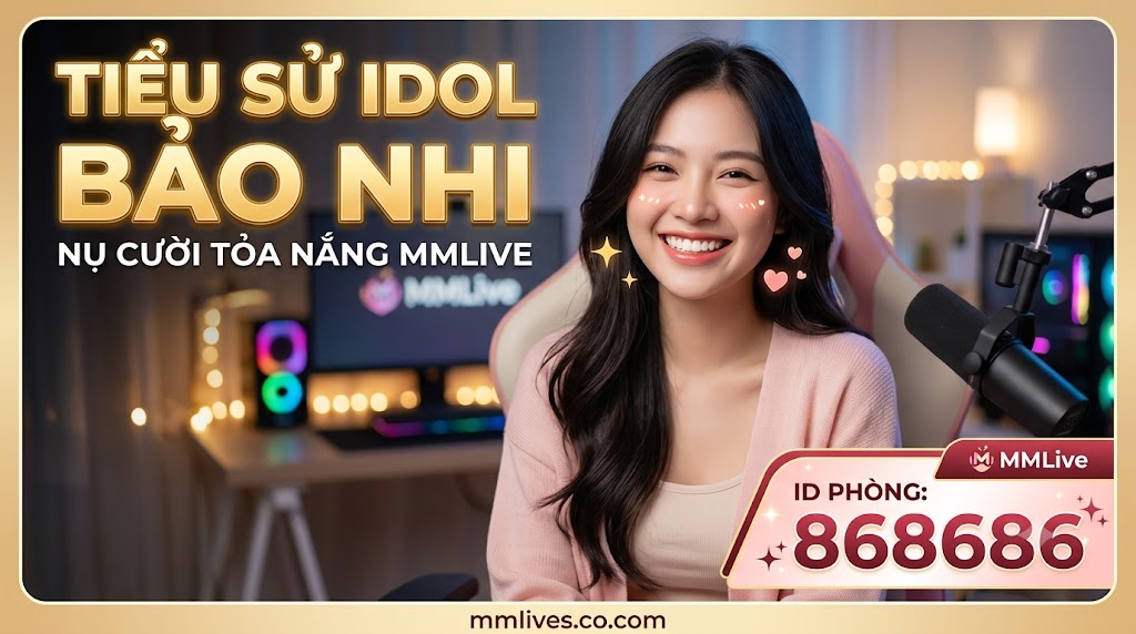 Ảnh thumbnail bài viết TIỂU SỬ IDOL BẢO NHI - NỤ CƯỜI TỎA NẮNG MMLIVE, ID PHÒNG: 868686. Hình ảnh Idol Bảo Nhi cười rạng rỡ trong phòng livestream MMLive, domain giacomoalonzi.io.