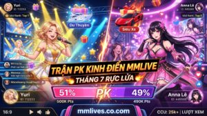 Trận PK kinh điển MMLive rực lửa tháng 7 giữa idol Yuri và Anna Lê, thanh PK kịch tính với combo quà tặng siêu xe và du thuyền